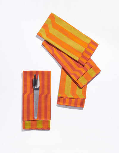 Dinner Napkins Double Sided Stripe