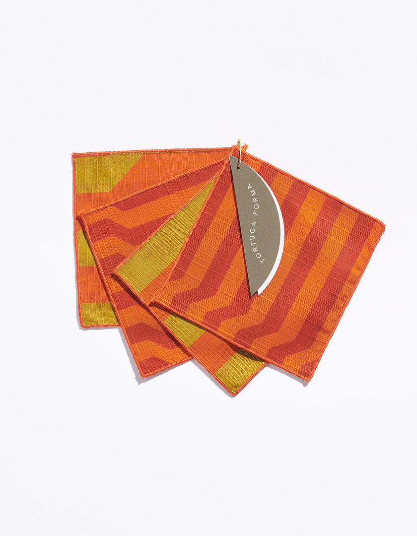 Cocktail Napkins Double Sided Stripe