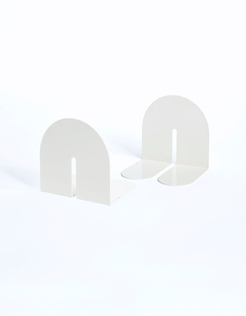 Dumbo Bookend Pair - Single Arc White